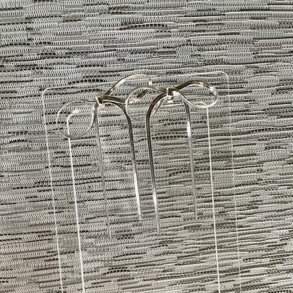 Aretes Coquette Chantal Silver