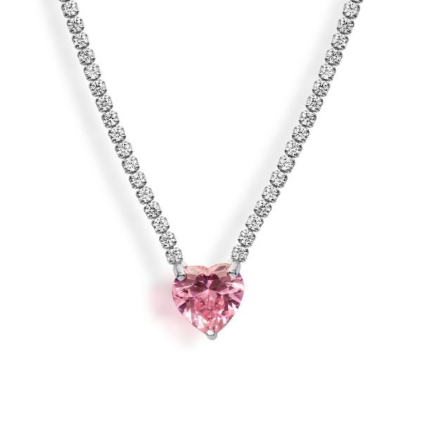 Dulcinea Pink Heart Necklace