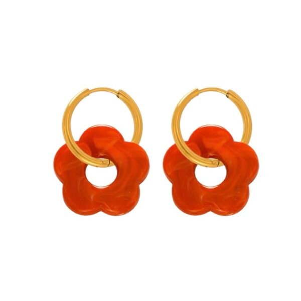 Aretes Julieta Rojo Brillante