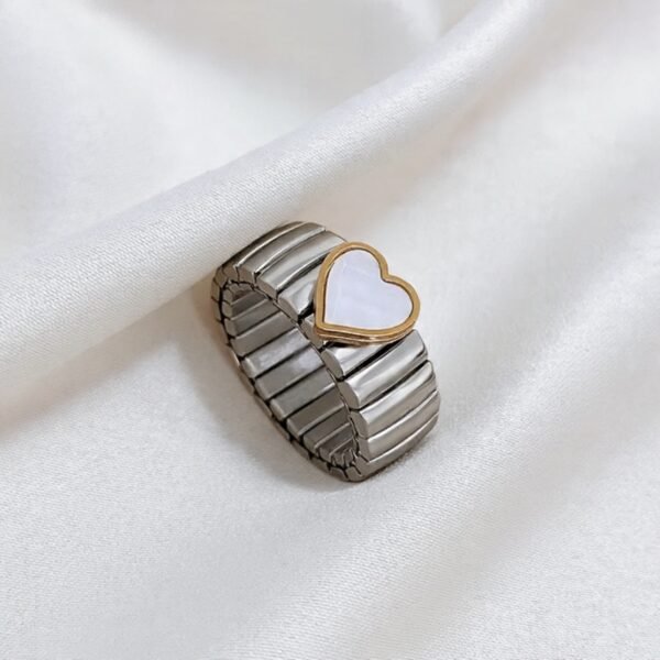 Anillo Italia Heart Bicolor