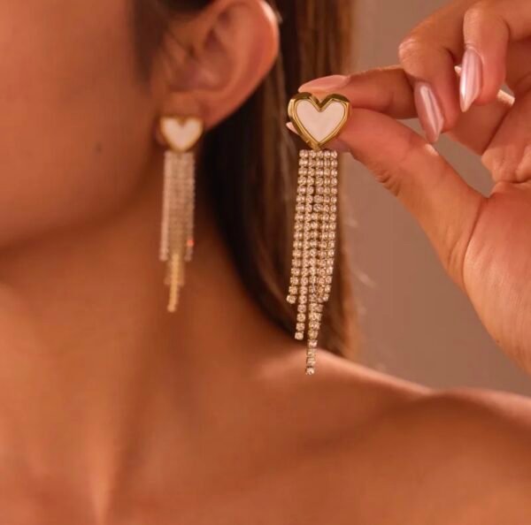Aretes Bronte corazón
